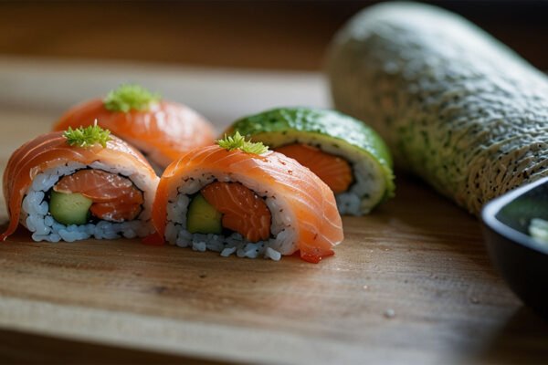 salmon wrapped sushi order NYT